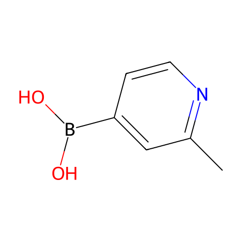 2-甲基-4-吡啶硼酸 (含不定量的酸酐)结构图