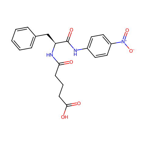 戊二酰-L-苯丙氨酰-对硝基苯胺结构图