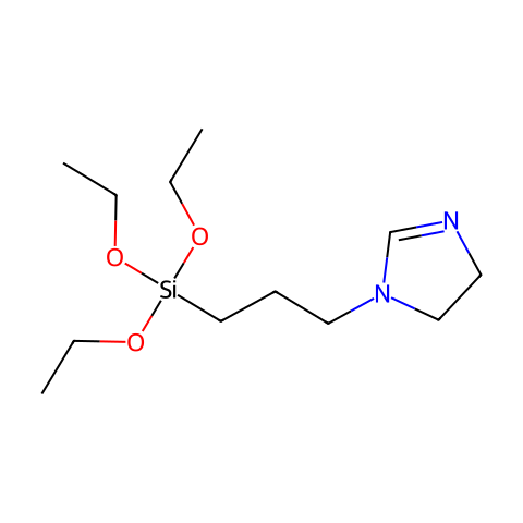 三乙氧基-3-（2-咪唑啉-1-基）丙基硅烷结构图