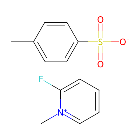 2-氟-1-甲基吡啶翁对甲苯磺酸盐结构图