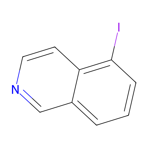 Isoquinoline, 5-iodo- (9CI)结构图