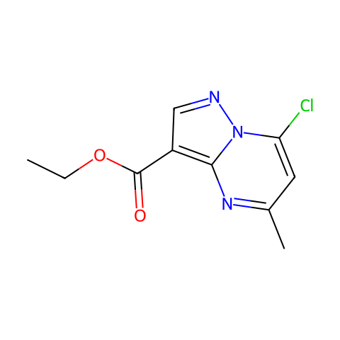 Ethyl 7-chloro-5-methylpyrazolo[1,5-a]pyrimidine-3-carboxylate结构图