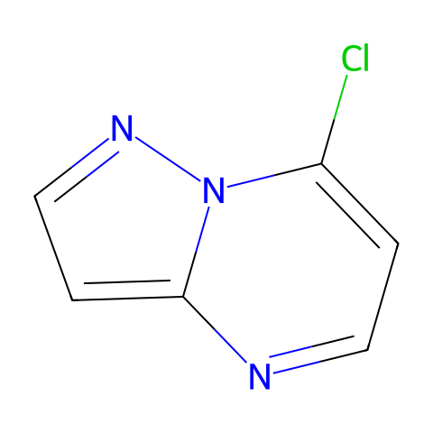 7-CHLORO-PYRAZOLO[1,5-A]PYRIMIDINE结构图