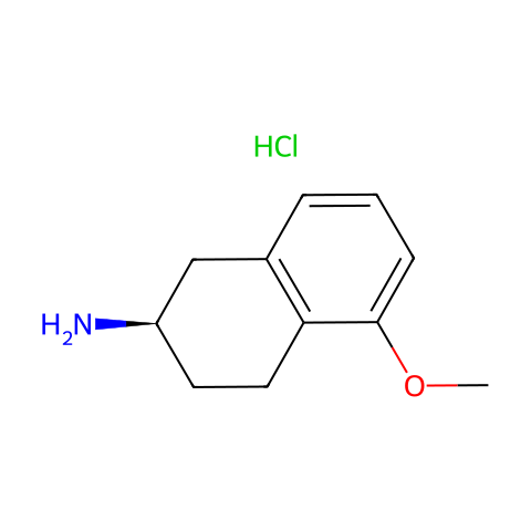 (R)-5-methoxy-1,2,3,4-tetrahydronaphthalen-2-amine (Hydrochloride)结构图