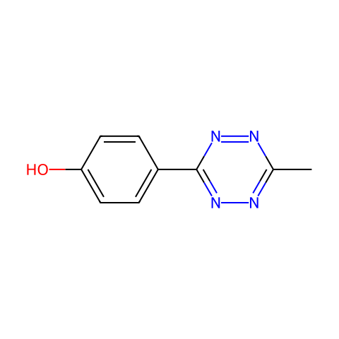 4-(6-Methyl-1,2,4,5-tetrazin-3-yl)phenol结构图