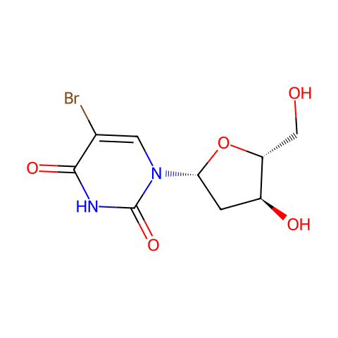 5-溴-2-脱氧尿苷结构图