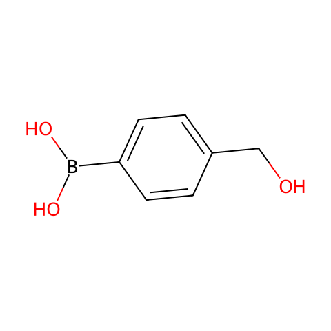 4-羟甲基苯硼酸结构图