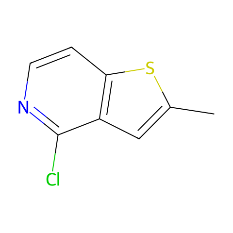 4-氯-2-甲基噻吩[3,2-C]吡啶结构图