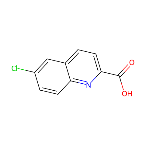 6-氯-2-喹啉羧酸结构图