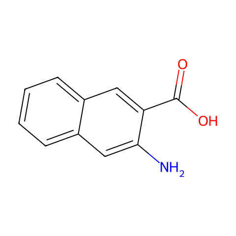 3-氨基-2-萘甲酸结构图