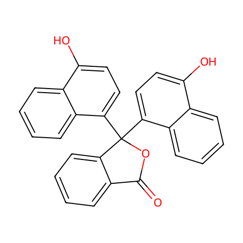 α-萘酚酞结构图