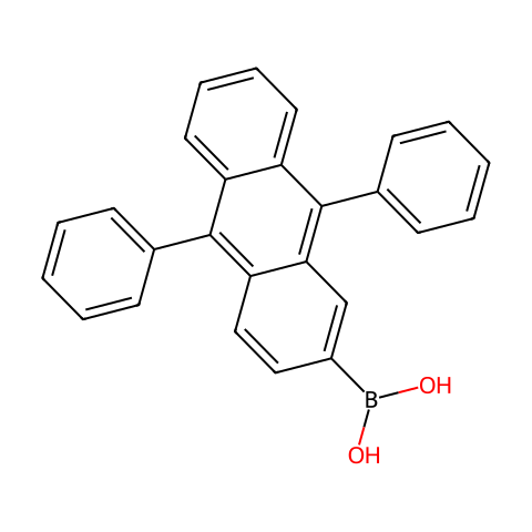 9,10-二苯基蒽-2-硼酸 (含不同量的酸酐)结构图