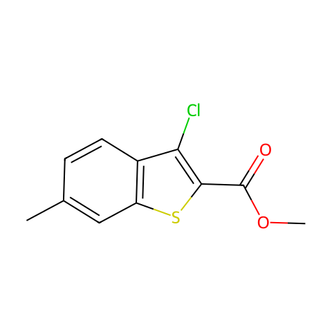 Methyl 3-Chloro-6-Methylbenzo[b]Thiophene-2-Carboxylate结构图