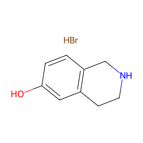 1,2,3,4-TETRAHYDRO-ISOQUINOLIN-6-OL HBR结构图