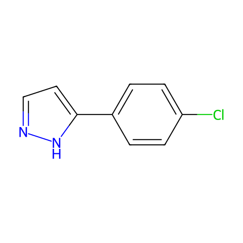 3-(4-Chlorophenyl)Pyrazole结构图
