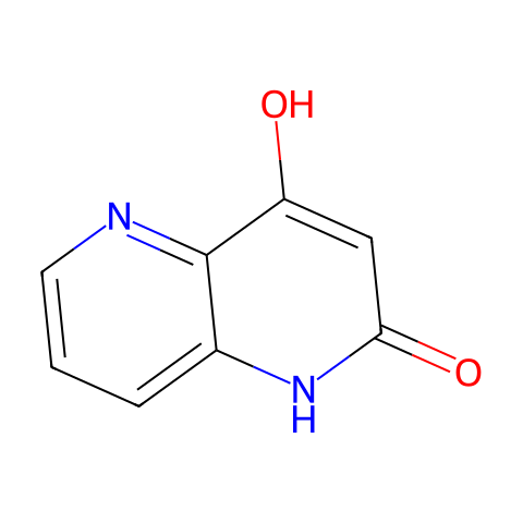 4-羟基-1,5-萘啶-2(1H)-酮结构图