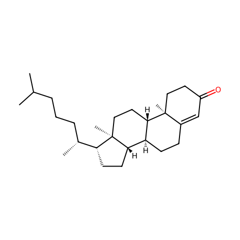 4-胆甾烯-3-酮结构图