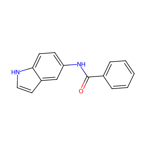 N-(1H-Indol-5-yl)benzamide结构图