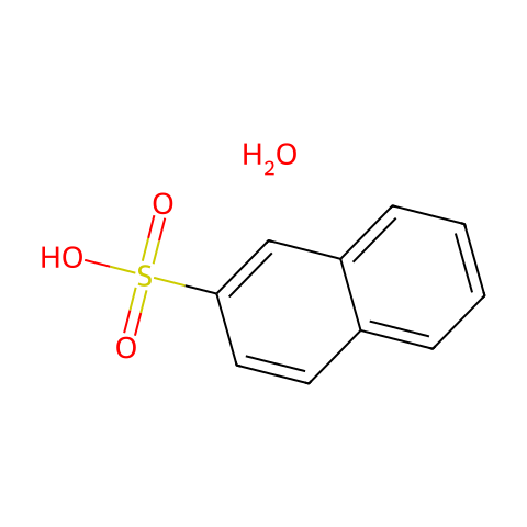 2-Naphthalenesulfonic Acid Hydrate结构图
