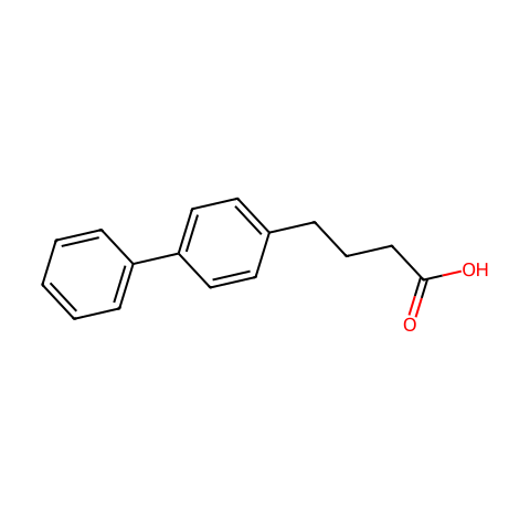 4-(4-Biphenylyl)Butyric Acid结构图