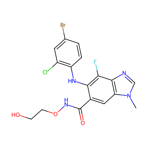Selumetinib (AZD6244)结构图