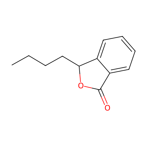 正丁基苯酞 分子结构图