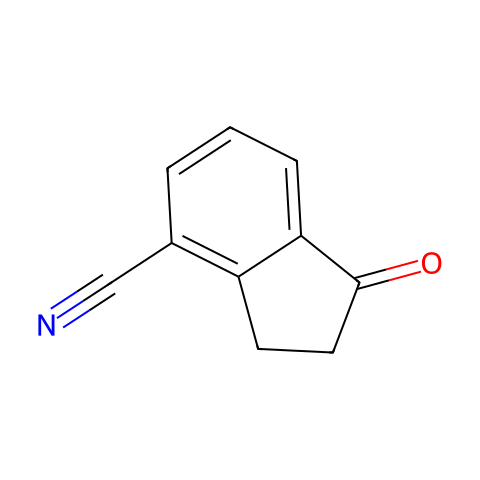 2,3-dihydro-1-oxo-1H-indene-4-carbonitrile结构图
