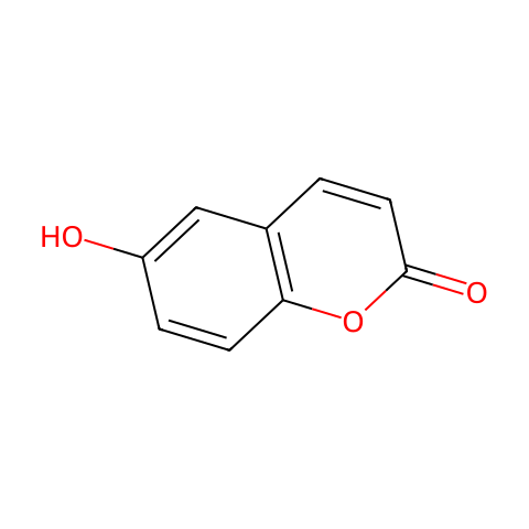 6-羟基香豆素结构图