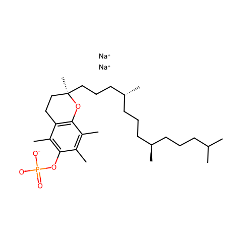 （±）-α-生育酚磷酸二钠盐结构图