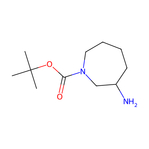 3-Aminoazepane-1-carboxylic Acid tert-Butyl Ester结构图
