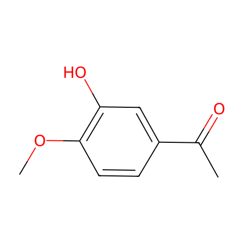 4-甲氧基-3-羟基苯乙酮结构图