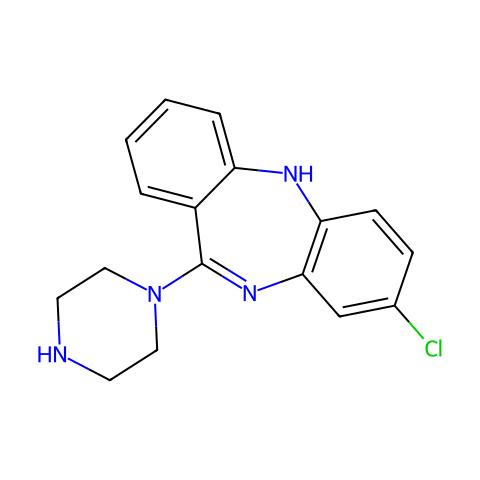 N-Desmethyl Clozapine结构图