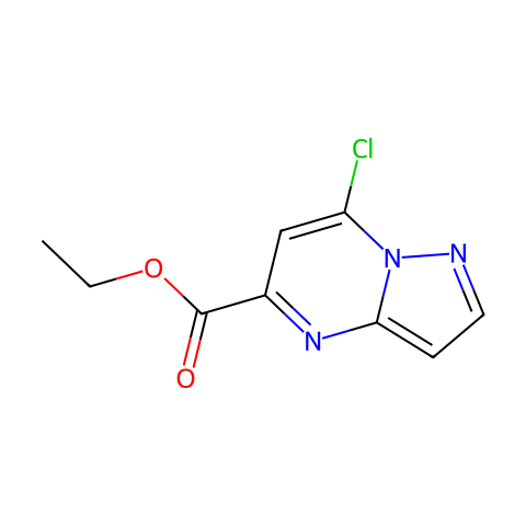 Ethyl 7-chloropyrazolo[1,5-a]pyriMidine-5-carboxylate结构图