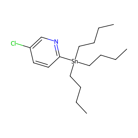 5-氯-2-(三丁基锡烷基)吡啶结构图