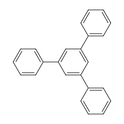 1,3,5-三苯基苯结构图