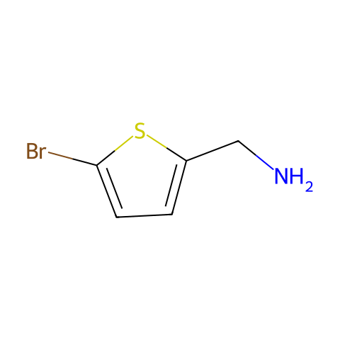 1-(5-溴-2-噻吩基)甲胺 1HCL结构图