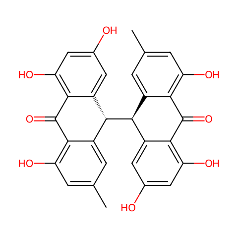 CIS-大黄素二蒽酮结构图
