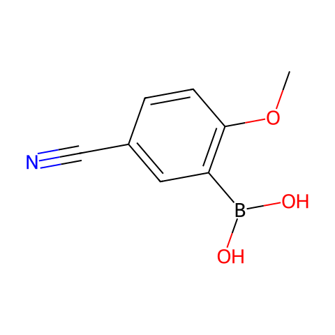 5-CYANO-2-METHOXYPHENYLBORONIC ACID结构图