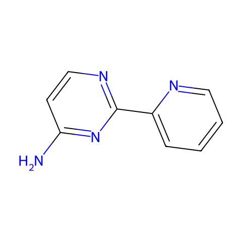 2-(吡啶-2-基)嘧啶-4-胺结构图
