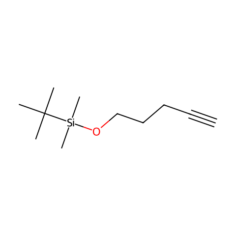 tert-Butyldimethyl(4-pentynyloxy)silane结构图