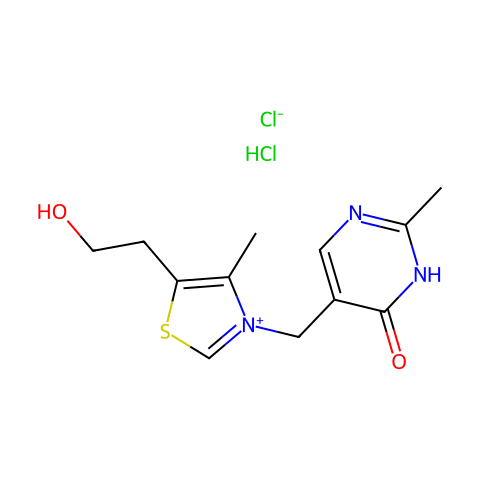 羟基硫胺盐酸盐结构图