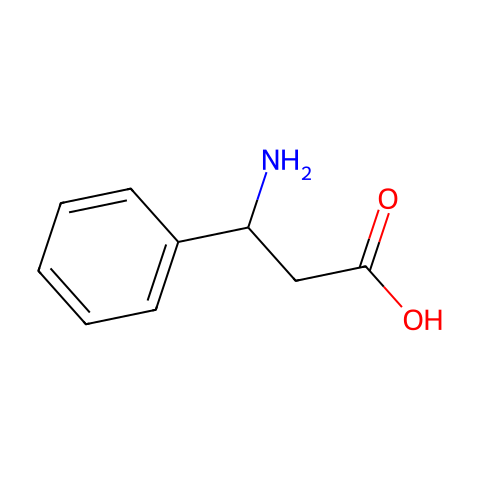 DL-β-苯丙氨酸结构图