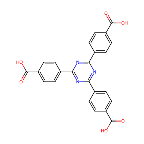 2,4,6-三(4-羧基苯基)-1,3,5-三嗪结构图