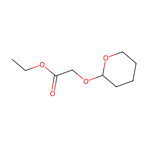 Ethyl 2-((Tetrahydro-2H-pyran-2-yl)oxy)acetate结构图