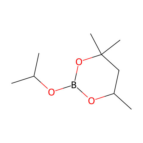2-异丙氧基-4,4,6-三甲基-1,3,2-二羟硼结构图