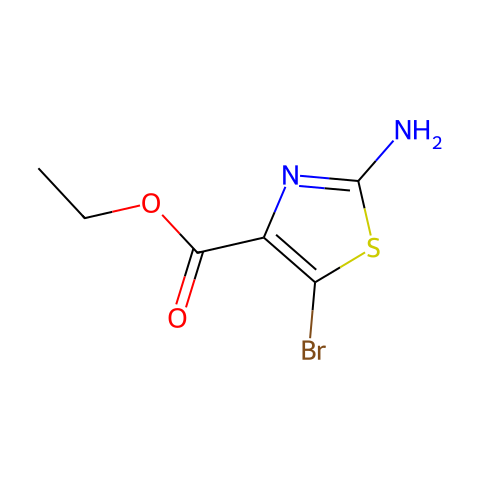 2-氨基-5-溴噻唑-4-羧酸乙酯结构图