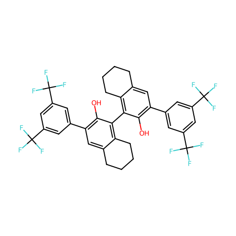 R-3,3'-bis(3,5-bis(trifluoroMethyl)phenyl)-5,5',6,6',7,7',8,8'-octahydro-1,1'-bi-2,2'-naphthol结构图