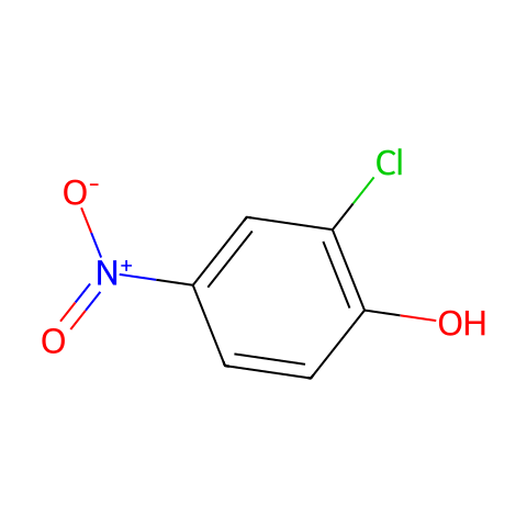 2-氯-4-硝基酚结构图