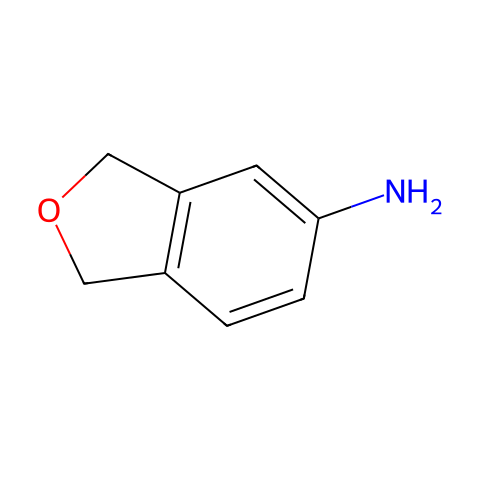 1,3-二氢异苯并呋喃-5-胺结构图