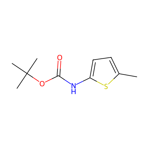 tert-Butyl N-(5-methylthiophen-2-yl)carbamate结构图